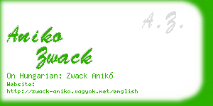 aniko zwack business card